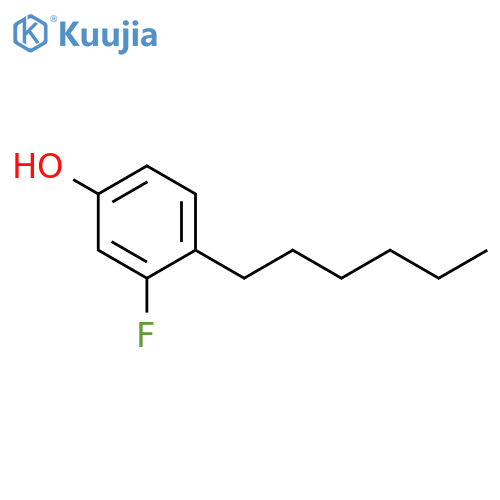 PHENOL, 3-FLUORO-4-HEXYL- structure
