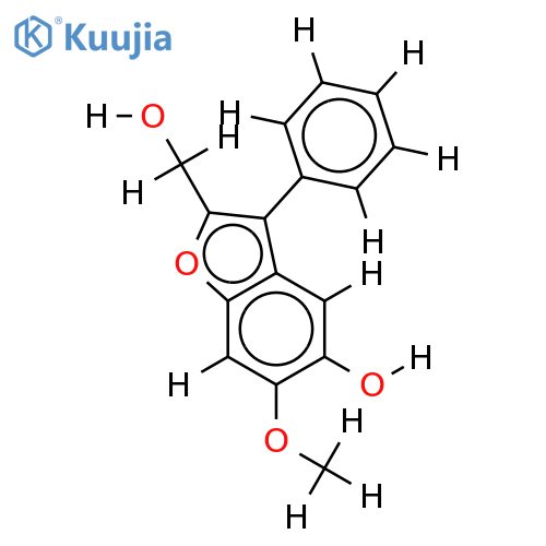 1'-Hydroxy-5-Hydroxy-6-methoxy-2-methyl-3-phenylbenzofuran structure
