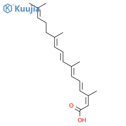 2,4,6,8,10,14-Hexadecahexaenoic acid, 3,7,11,15-tetramethyl-,(2E,4E,6E,8E,10E)- structure