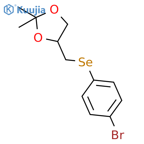 1,3-DIOXOLANE, 4-[[(4-BROMOPHENYL)SELENO]METHYL]-2,2-DIMETHYL- structure