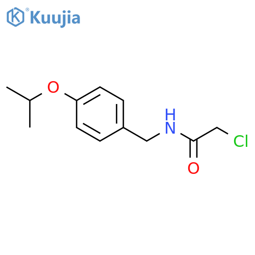 2-Chloro-N-{4-(propan-2-yloxy)phenylmethyl}acetamide structure