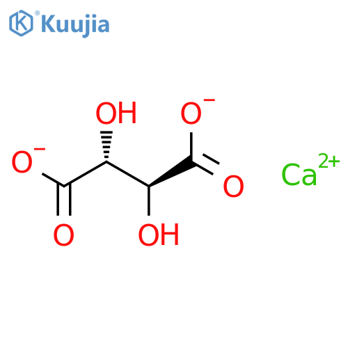 Butanedioic acid,2,3-dihydroxy-, calcium salt (1:1), (2R,3S)-rel- structure