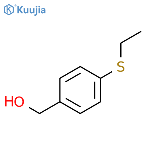 Benzenemethanol, 4-(ethylthio)- structure