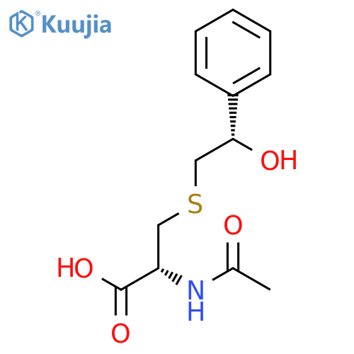 L-CYSTEINE, N-ACETYL-S-[(2S)-2-HYDROXY-2-PHENYLETHYL]- structure