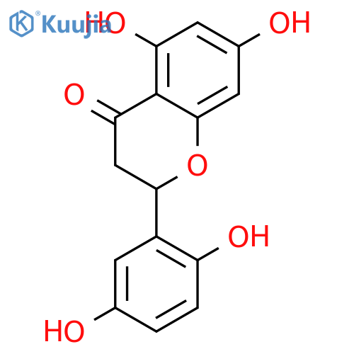 (2S)-5,7,2',5'-tetrahydroxyflavanone structure