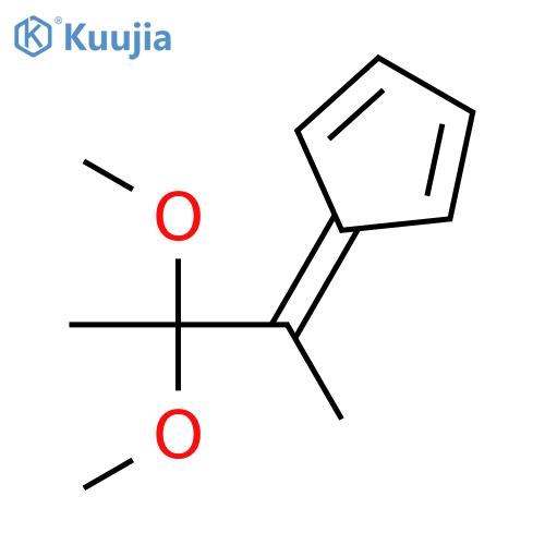 1,3-Cyclopentadiene, 5-(2,2-dimethoxy-1-methylpropylidene)- structure