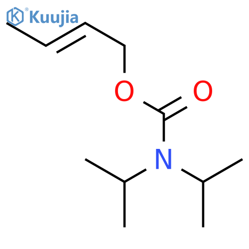 Carbamic acid, bis(1-methylethyl)-, (2E)-2-butenyl ester structure