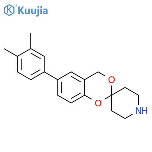 SPIRO[4H-1,3-BENZODIOXIN-2,4'-PIPERIDINE], 6-(3,4-DIMETHYLPHENYL)- structure