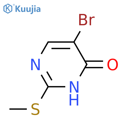 5-bromo-2-(methylsulfanyl)-3,4-dihydropyrimidin-4-one structure