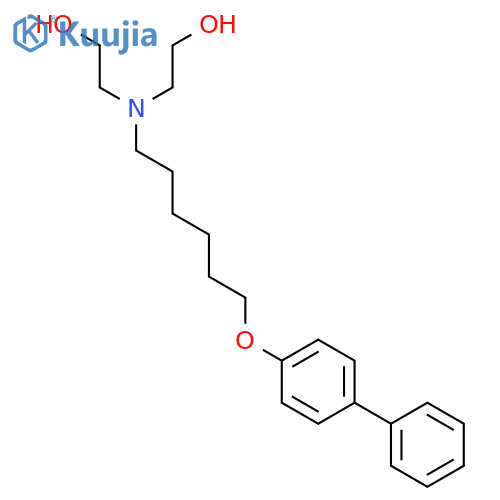 Ethanol, 2,2'-[[6-([1,1'-biphenyl]-4-yloxy)hexyl]imino]bis- structure