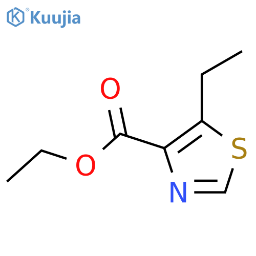 4-Thiazolecarboxylicacid, 5-ethyl-, ethyl ester structure