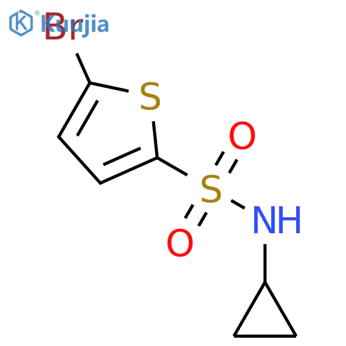 5-Bromo-N-cyclopropylthiophene-2-sulfonamide structure