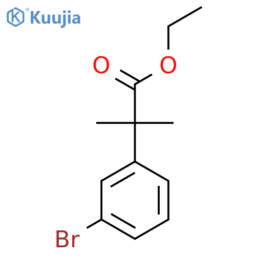 Ethyl 2-(3-bromophenyl)-2-methylpropanoate structure