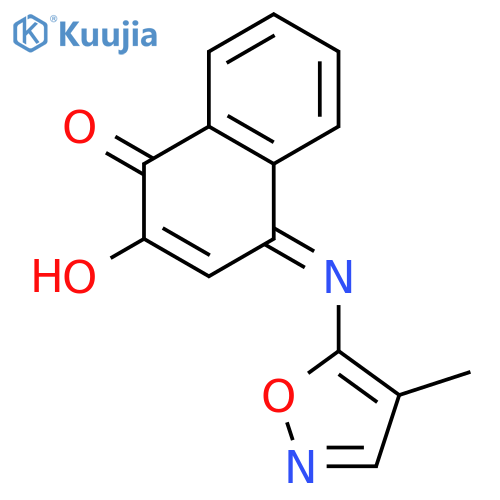 1(4H)-Naphthalenone, 2-hydroxy-4-[(4-methyl-5-isoxazolyl)imino]- structure