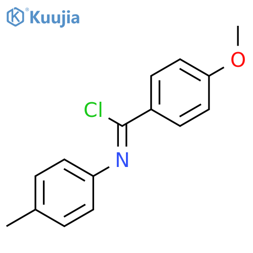 Benzenecarboximidoyl chloride, 4-methoxy-N-(4-methylphenyl)- structure