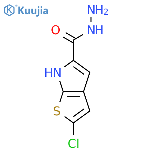 6H-THIENO[2,3-B]PYRROLE-5-CARBOXYLIC ACID, 2-CHLORO-, HYDRAZIDE structure