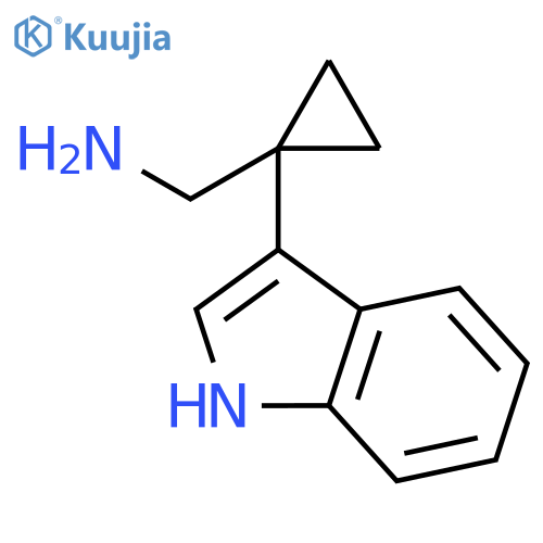 1-(1H-indol-3-yl)cyclopropylmethanamine structure