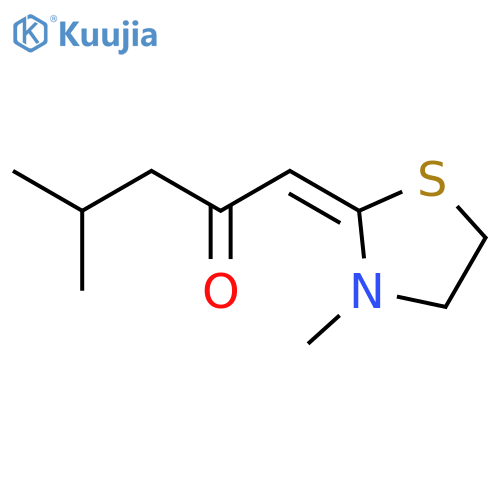 2-PENTANONE, 4-METHYL-1-(3-METHYL-2-THIAZOLIDINYLIDENE)- structure