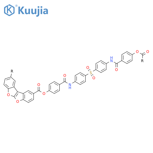 POLY(BENZOFURO[2,3-B]BENZOFURAN-2,9-DIYLCARBONYLOXY-1,4-PHENYLENECARBONYLIMINO-1,4-PHENYLENESULFONYL-1,4-PHENYLENEIMINOCARBONYL-1,4-PHENYLENEOXYCARBONYL) structure