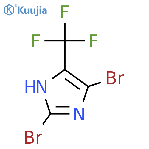 2,4-Dibromo-5-(trifluoromethyl)-1H-imidazole structure