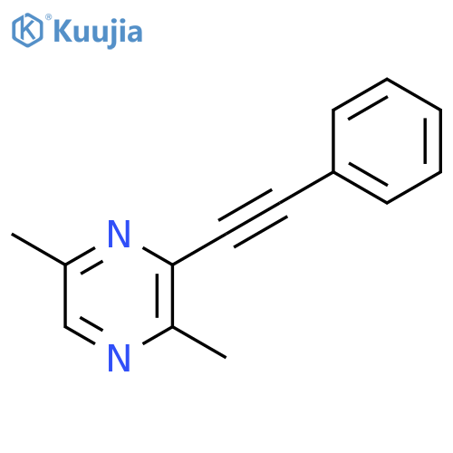 PYRAZINE, 2,5-DIMETHYL-3-(PHENYLETHYNYL)- structure