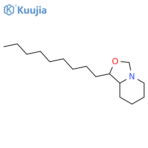 3H-Oxazolo[3,4-a]pyridine,hexahydro-1-nonyl- structure