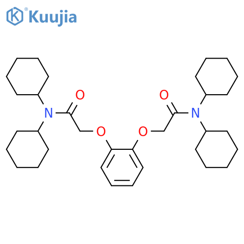 N,N-Dicyclohexyl-2-{2-(dicyclohexylcarbamoyl)methoxyphenoxy}acetamide structure