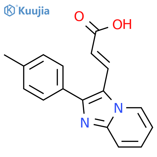 3-(2-p-tolyl-imidazo[1,2-a]pyridin-3-yl)-acrylic Acid structure