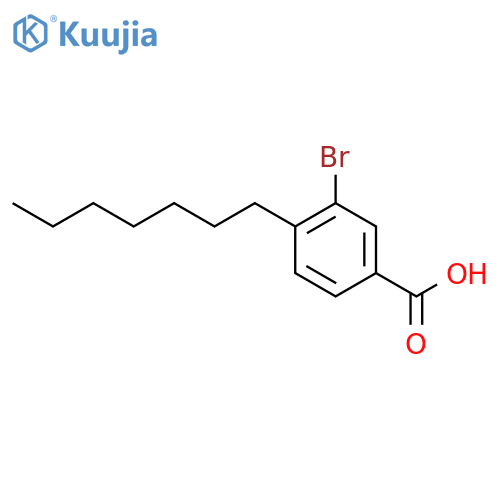 3-Bromo-4-heptylbenzoic acid structure