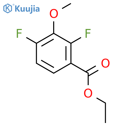 BENZOIC ACID, 2,4-DIFLUORO-3-METHOXY-, ETHYL ESTER structure