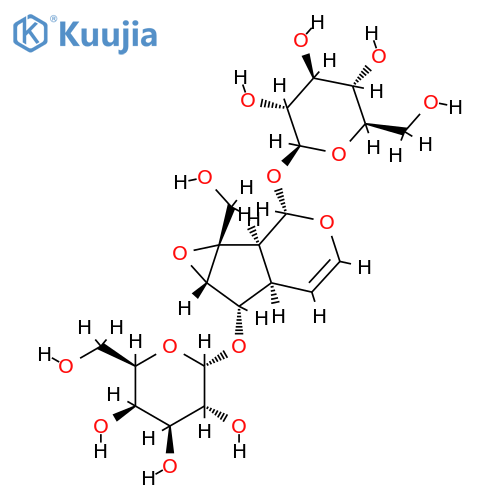[(1aS,1bα,5aα,6aβ)-2α-(β-D-Glucopyranosyloxy)-1a,1b,2,5a,6,6a-hexahydro-1aβ-(hydroxymethyl)oxireno[4,5]cyclopenta[1,2-c]pyran-6α-yl]α-D-galactopyranoside structure