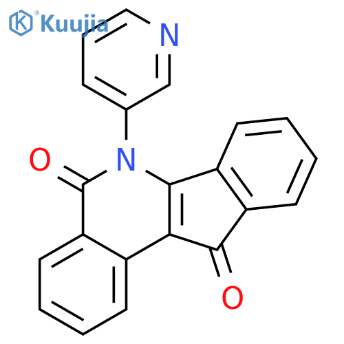 5H-Indeno[1,2-c]isoquinoline-5,11(6H)-dione, 6-(3-pyridinyl)- structure