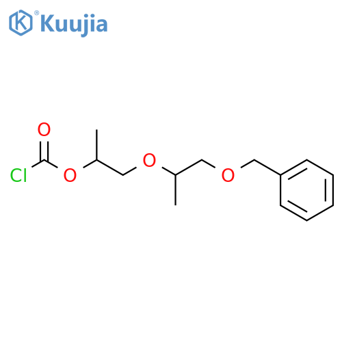 Carbonochloridic acid,1-methyl-2-[1-methyl-2-(phenylmethoxy)ethoxy]ethyl ester structure