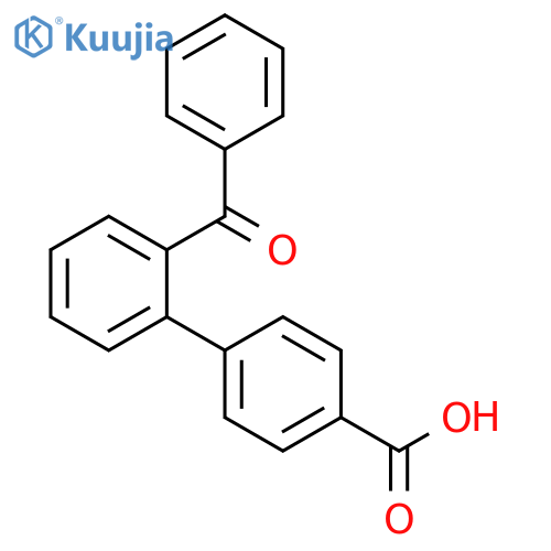[1,1'-Biphenyl]-4-carboxylic acid, 2'-benzoyl- structure