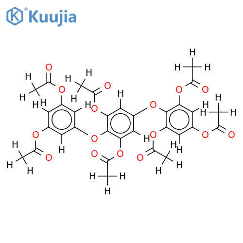 2,2',4,6,6'-pentaacetoxy-1'-(3,5-diacetoxyphenoxy)biphenyl ether structure