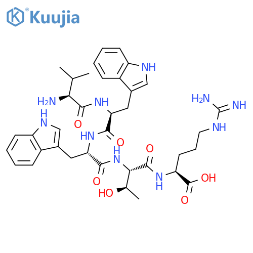 L-ARGININE, L-VALYL-L-TRYPTOPHYL-L-TRYPTOPHYL-L-THREONYL- structure