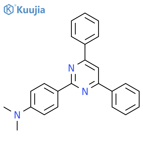 BENZENAMINE, 4-(4,6-DIPHENYL-2-PYRIMIDINYL)-N,N-DIMETHYL- structure