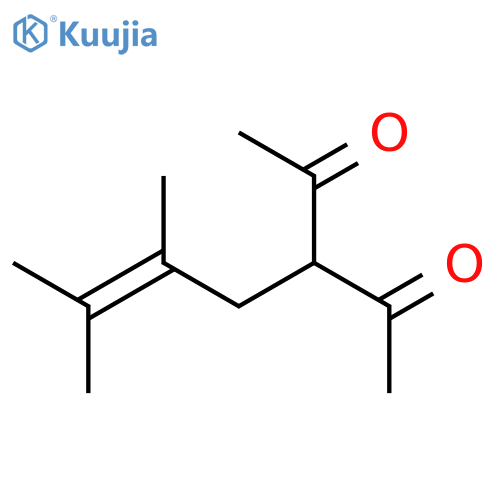 2,4-PENTANEDIONE, 3-(2,3-DIMETHYL-2-BUTENYL)- structure