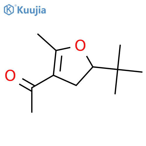 Ethanone, 1-[5-(1,1-dimethylethyl)-4,5-dihydro-2-methyl-3-furanyl]- structure