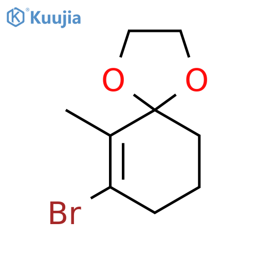 1,4-Dioxaspiro[4.5]dec-6-ene, 7-bromo-6-methyl- structure
