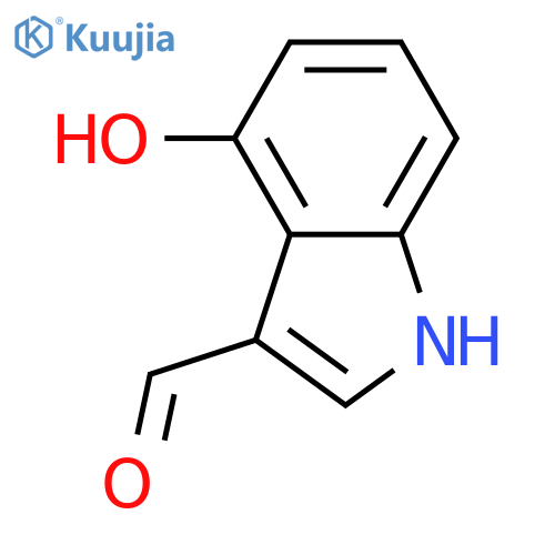 4-Hydroxy-1H-indole-3-carbaldehyde structure