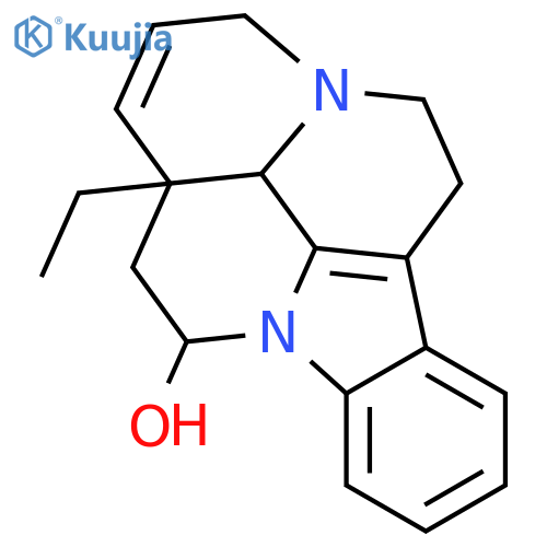 Eburnamenin-14-ol,17,18-didehydro-14,15-dihydro-, (3a,14a,16a)- (9CI) structure