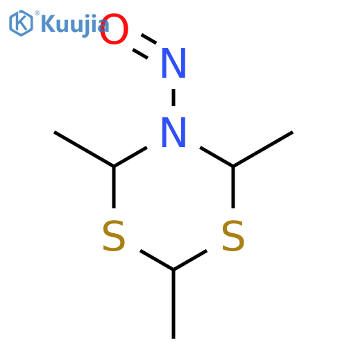 4H-1,3,5-Dithiazine,dihydro-2,4,6-trimethyl-5-nitroso- structure