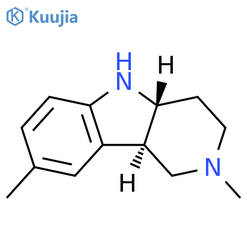 rac-(4aR,9bR)-2,8-dimethyl-1H,2H,3H,4H,4aH,5H,9bH-pyrido4,3-bindole structure