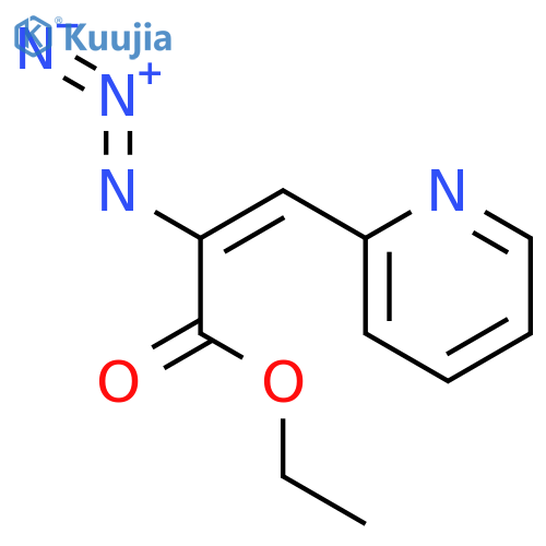 2-Propenoic acid, 2-azido-3-(2-pyridinyl)-, ethyl ester structure