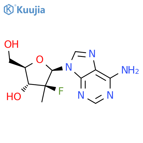 2'-deoxy-2'-fluoro-2'-C-methyladenosine structure