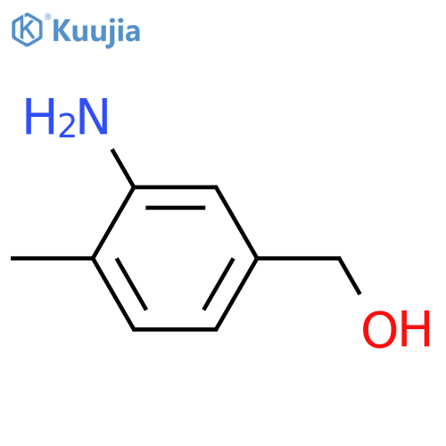 (3-Amino-4-methylphenyl)methanol structure