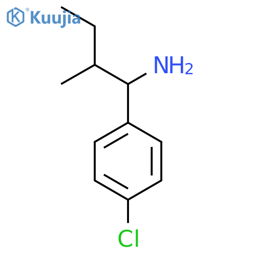 1-(4-chlorophenyl)-2-methylbutan-1-amine structure