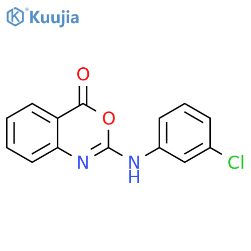 2-(3-CHLOROANILINO)-4H-3,1-BENZOXAZIN-4-ONE structure