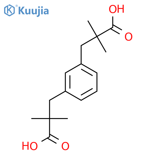 alpha,alpha,alpha',alpha'-Tetramethyl-1,3-benzenedipropionic acid structure